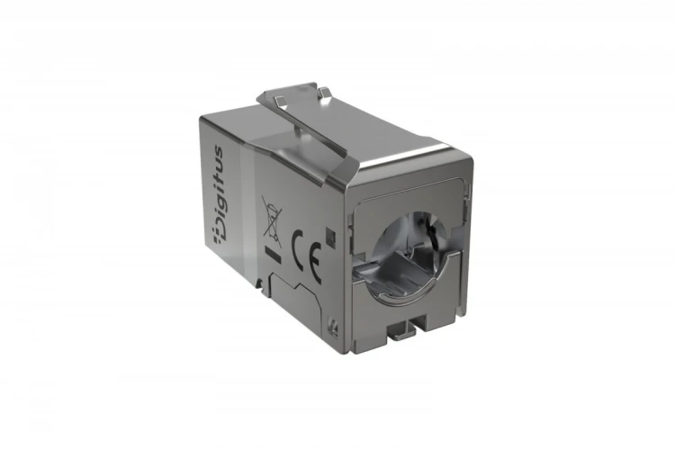 Digitus Moduł (gniazdo) Keystone RJ45 (8P8C) kat.6, STP ekranowany, beznarzędziowy, zaślepka przeciwpyłowa