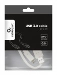 Gembird Kabel USB 3.0 typ C(AM/CM) 0.5m biały