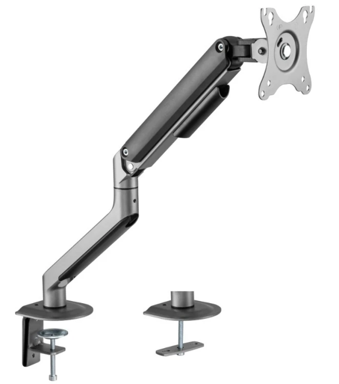 Gembird Ramię biurkowe na monitor (regulowane) od 17 do 32 cale,   obciążenie do 9kg, kolor szary