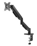 Gembird Ramię biurkowe na jeden monitor z portami USB,          regulowane,  od 17 do 32 cali, obciążenie do 9kg