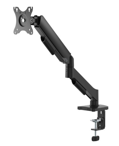 Gembird Ramię biurkowe na jeden monitor z portami USB,          regulowane,  od 17 do 32 cali, obciążenie do 9kg