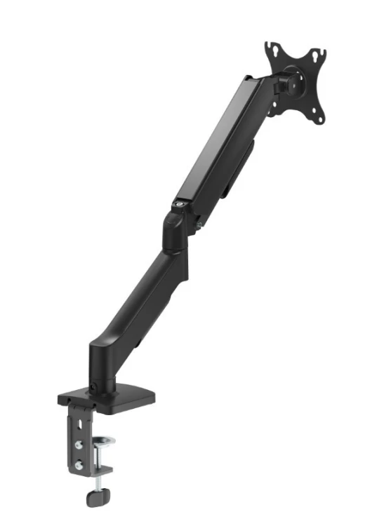 Gembird Ramię biurkowe na jeden monitor z portami USB,          regulowane,  od 17 do 32 cali, obciążenie do 9kg