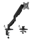 Gembird Ramię biurkowe na jeden monitor z portami USB,          regulowane,  od 17 do 32 cali, obciążenie do 9kg