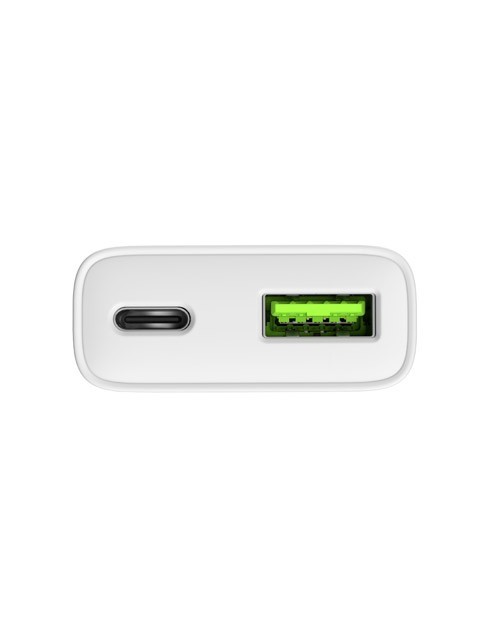 Natec Ładowarka sieciowa slim RiberaGAN 1xUSBC+1xUSB-A 20W