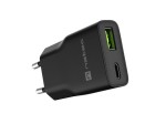 Natec Ładowarka sieciowa slim RiberaGAN 1xUSBC+1xUSB-A 20W