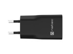 Natec Ładowarka sieciowa slim RiberaGAN 1xUSBC+1xUSB-A 20W