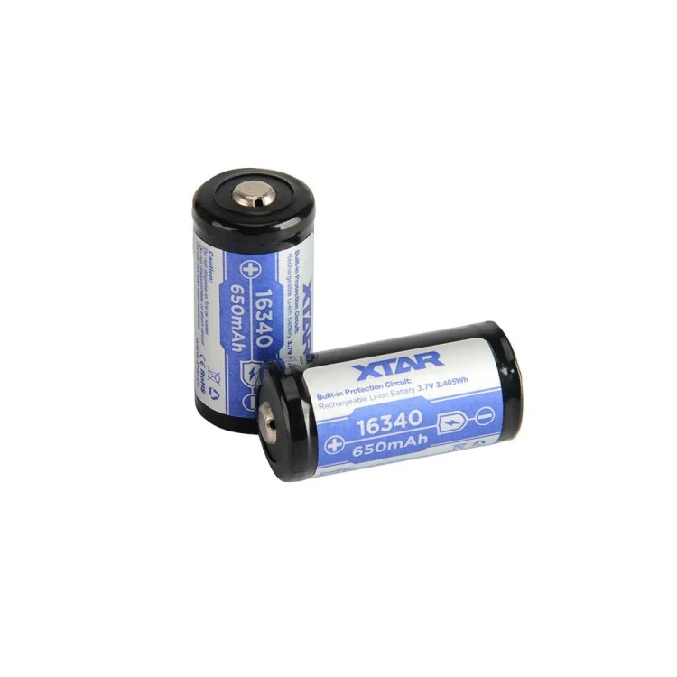 XTAR Akumulator 16340/R-CR123 3,7V Li-ion 650 mAh z zabezpieczeniem