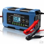 Qoltec Ładowarka 12V 10A | Prostownik z funkcją naprawy | AGM GEL LiFePO4
