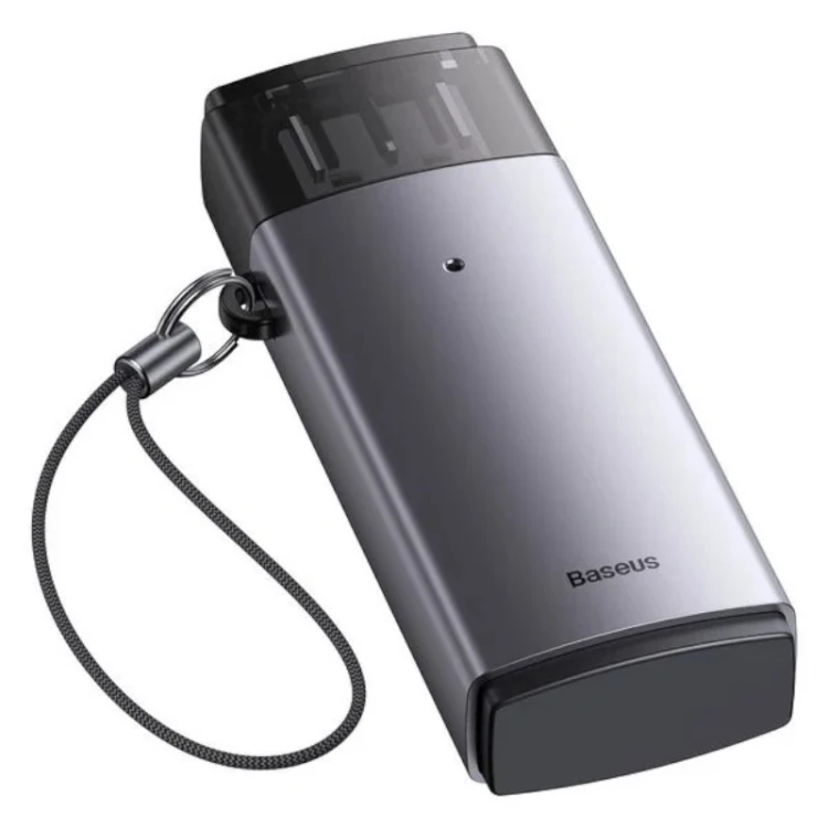 Baseus Czytnik kart USB 3.0 SD + microSD szary