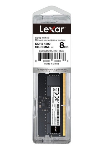 Lexar Pamięć do laptopa DDR5 SODIMM   8GB(1* 8GB)/4800  CL40