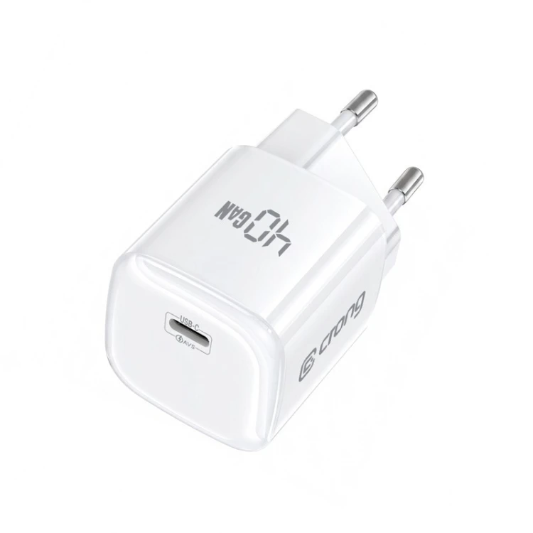CRONG Ładowarka sieciowa NEO GaN USB-C 40W PD 3.2 AVS