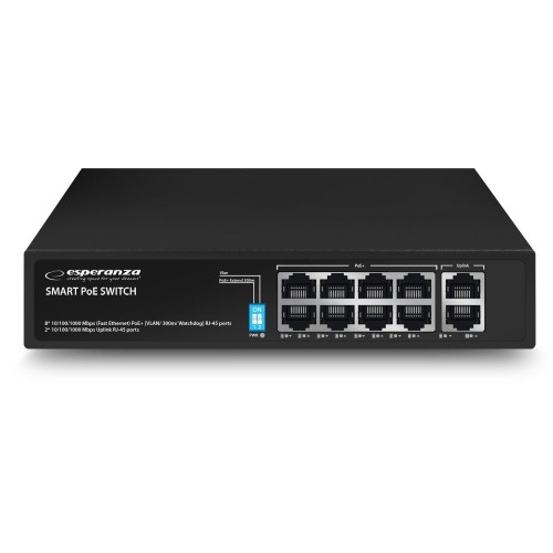Esperanza Switch 10-portowy POE 10/100/1000 120W MATRIX ENS108