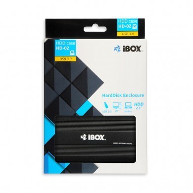 iBOX Obudowa metalowa HD-02 USB 3.0 czarna