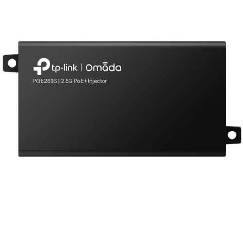 TP-LINK Injector Adapter Omada 2.5G PoE+  PORT: 1× 2.5G PoE Port, 1× 2.5G Non-PoE Port POE260S