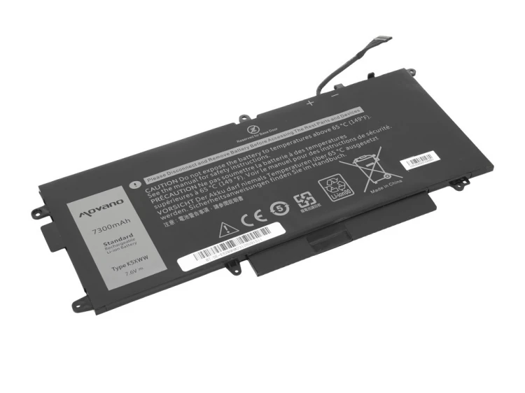 Movano Bateria K5XWW do Dell Latitude 5289 7390 2-in-1 - 7300 mAh (55 Wh)