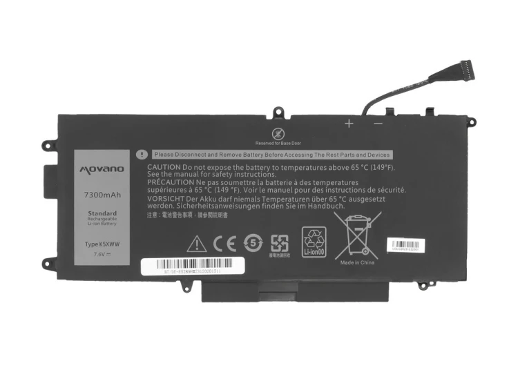 Movano Bateria K5XWW do Dell Latitude 5289 7390 2-in-1 - 7300 mAh (55 Wh)