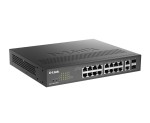 D-Link Przełącznik Gigabitowy Smart Managed DGS-1100-18PV2 16 x 10/100/1000BASE-T PoE