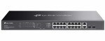 TP-LINK Przełącznik Omada 20-Port GB Easy Managed Switch with 16-Port PoE+ 16× Gigabit PoE+ Ports, 2x Gigabit Non-PoE Ports, 2× Gigabit SFP Ports ES22