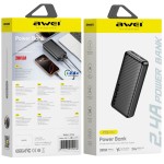 AWEI Powerbank 20000mAh P6K Pro 2xUSB-A/USB-C
