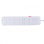 Maclean Listwa zasilająca MCE393 W 4 gniazdka, 3xUSB, 110-240V AC 50/60Hz. 2.1A max 2500W, 3m biała