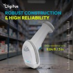 Digitus Zaawansowany czytnik kodów kreskowych przewodowy USB-RJ45 2m, 1D/2D 2m/s, IP52, stojak w zestawie