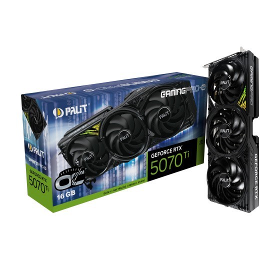 Palit Karta graficzna GeForce RTX 5070 Ti GamingPro-S OC 16GB GDDR7 256bit 3DP/HDMI