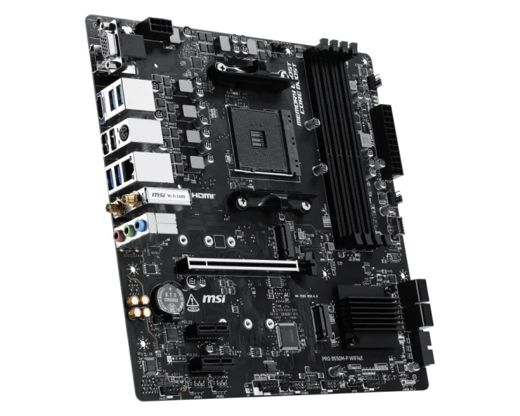 MSI Płyta główna PRO B550M-P WIFI6E AM4 4DDR4 mATX