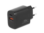 Movano Ładowarka GaN 20W USB-C PD + USB-A (czarna)