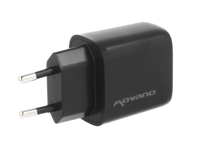 Movano Ładowarka GaN 20W USB-C PD + USB-A (czarna)
