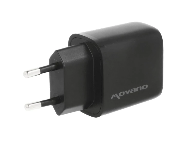 Movano Ładowarka GaN 30W USB-C PD + USB-A (czarna)