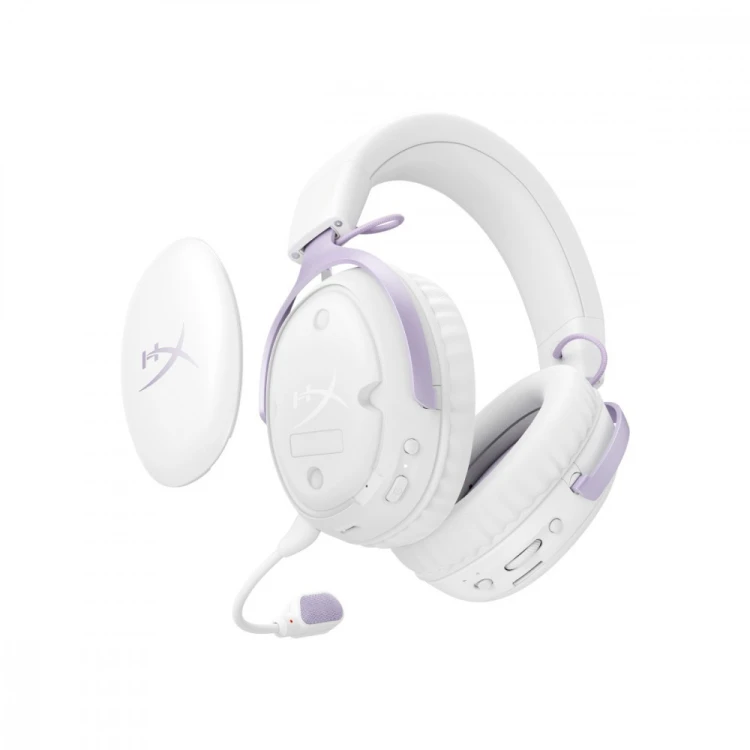HyperX Zestaw słuchawkowy gamingowy Cloud III S bezprzewodowy lawendowy - D95DFAA