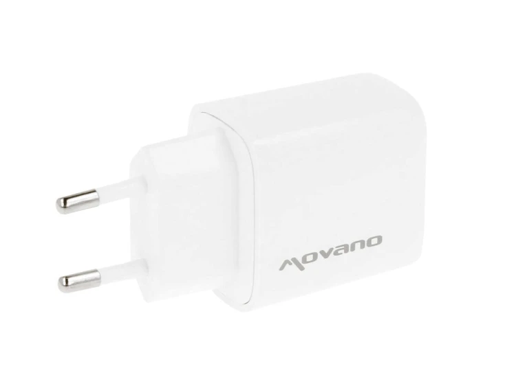 Movano Ładowarka GaN 30W USB-C PD + USB-A (biała)