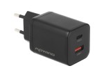 Movano Ładowarka GaN 45W USB-C PD + USB-A (czarna)