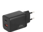 Movano Ładowarka GaN 45W USB-C PD + USB-A (czarna)