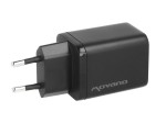 Movano Ładowarka GaN 45W USB-C PD + USB-A (czarna)