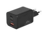 Movano Ładowarka GaN 65W 2x USB-C PD + USB-A (czarna)