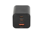 Movano Ładowarka GaN 65W 2x USB-C PD + USB-A (czarna)
