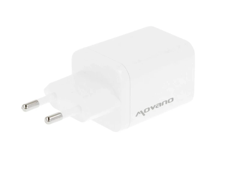 Movano Ładowarka GaN 65W 2x USB-C PD + USB-A (biała)
