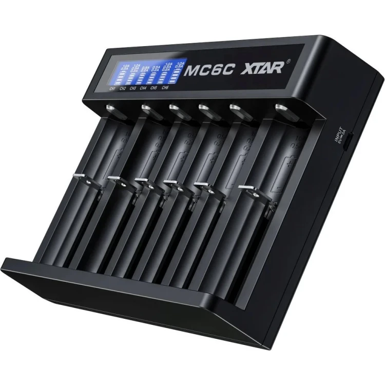 XTAR Ładowarka do akumulatorów Li-ion 18650 XTAR MC6C