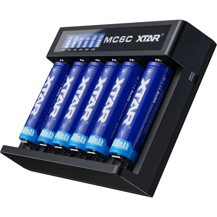 XTAR Ładowarka do akumulatorów Li-ion 18650 XTAR MC6C