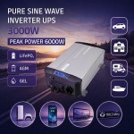 Qoltec Przetwornica napięcia Pure Sine Wave | 12V na 230V | 3000/6000W |UPS BYPASS