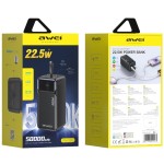 AWEI Powerbank 50000mAh 22,5W PA-106 PD 3xUSB-C