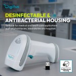 Digitus Zaawansowany czytnik kodów kreskowych bezprzewodowy USB-RJ45 2m, 1D/2D 2m/s, IP52, stojak w zestawie