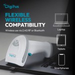 Digitus Zaawansowany czytnik kodów kreskowych bezprzewodowy USB-RJ45 2m, 1D/2D 2m/s, IP52, stojak w zestawie