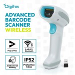 Digitus Zaawansowany czytnik kodów kreskowych bezprzewodowy USB-RJ45 2m, 1D/2D 2m/s, IP52, stojak w zestawie
