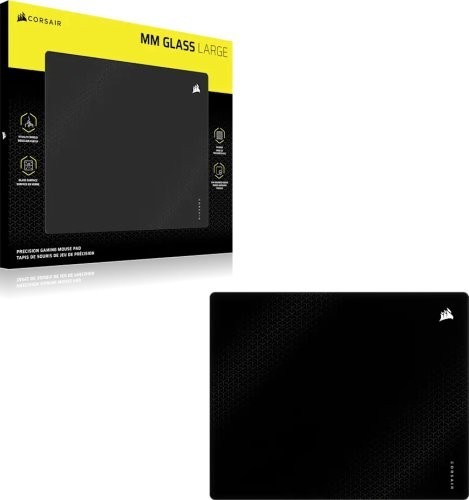 Corsair Podkładka gamingowa pod mysz MM Glass Large Precision - czarna