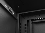 Lanberg Szafa instalacyjna rack wisząca 19 cali 12U 540x350 czarna drzwi przeszklone (flat pack)
