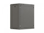 Lanberg Szafa instalacyjna rack wisząca 19 cali 12U 540x350 czarna drzwi przeszklone (flat pack)