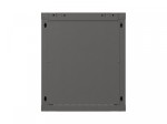 Lanberg Szafa instalacyjna rack wisząca 19 cali 12U 540x350 czarna drzwi przeszklone (flat pack)