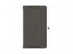 Lanberg Szafa instalacyjna rack wisząca 19 cali 12U 540x350 czarna drzwi przeszklone (flat pack)